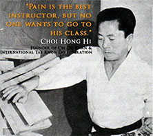 photo of general Choi kicking