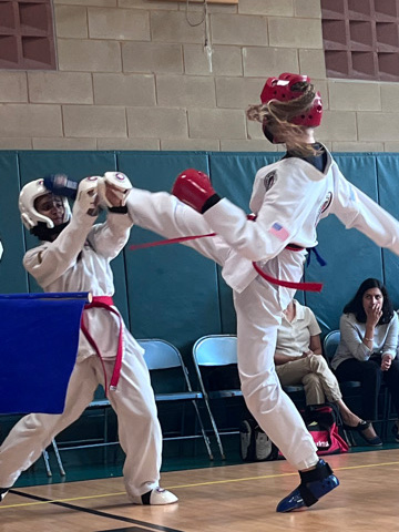 Girls Sparring in Elgin